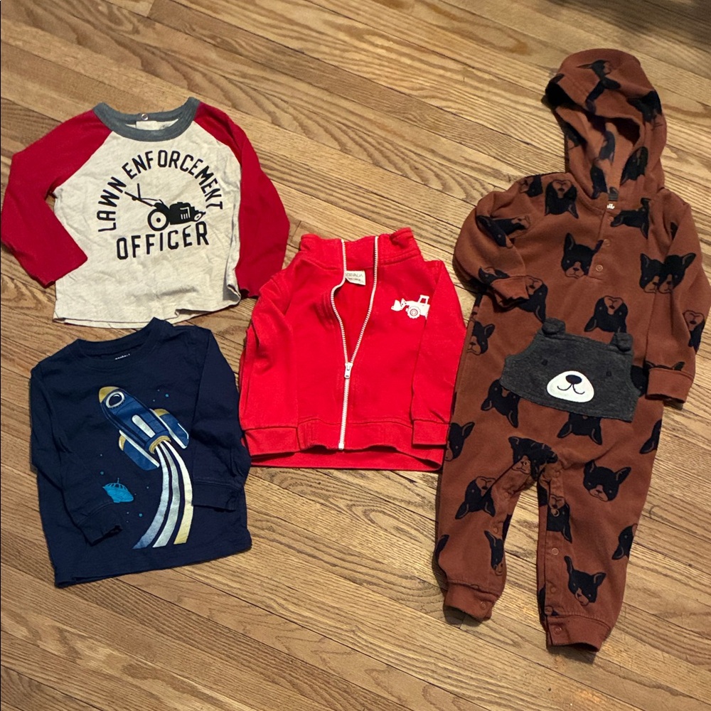 Adorable Kids Clothing Set with Bear Romper